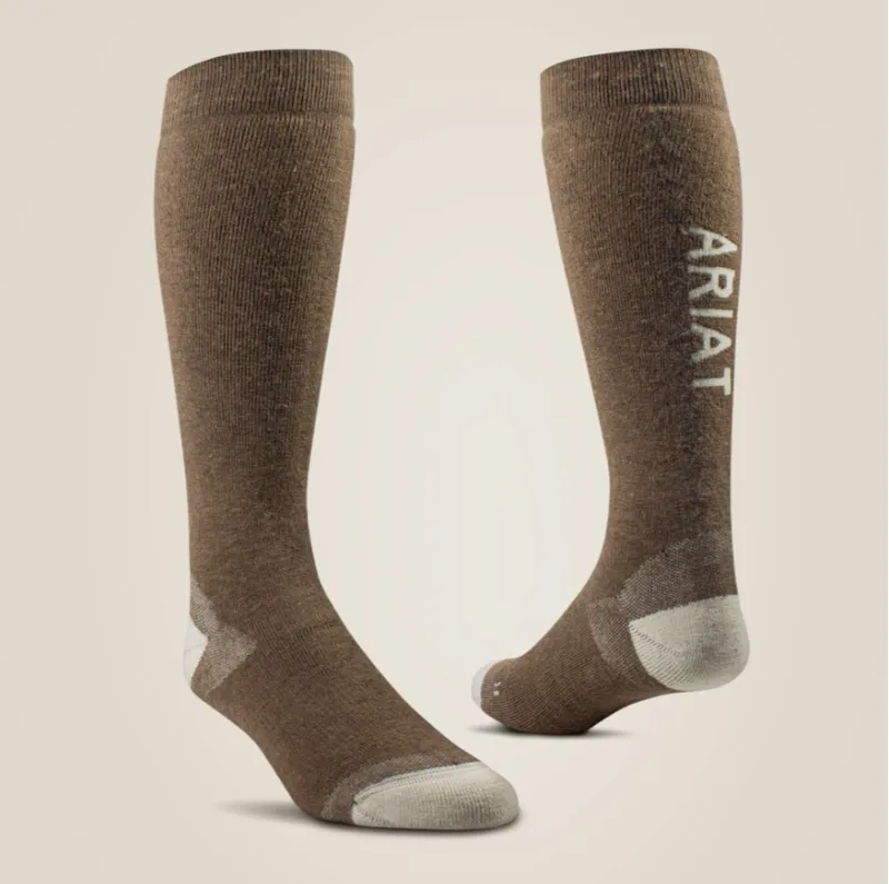 Ariat Country Performance Merino Socks - Earth
